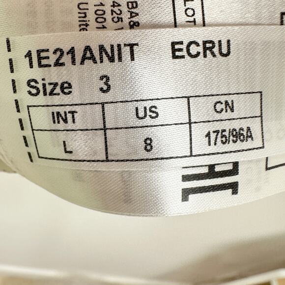 BA&SH Chiffon Blouse Dot Silk Viscose Ruffle Collar Romantic Preppy Large - Picture 7 of 13